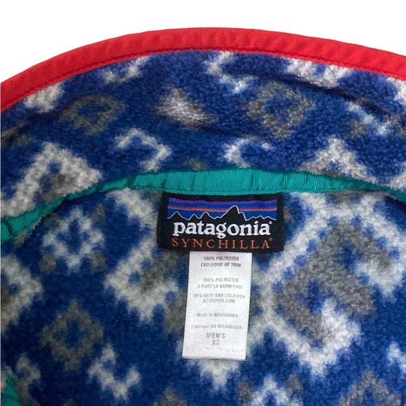 Patagonia Lightweight Synchilla Snap-T Pullover Fleece Men’s size XS in Blue - Picture 5 of 7
